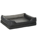  PawHut Hundebett Hundematte Haustierbett Hundematratze Bezug Abnehmbar Waschbar Hundebett Tierbett Hundesofa Haustierbett Für Hunde Katzen Memory-Schaum Grau 110 X 85 X 28 Cm