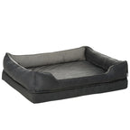  PawHut Hundebett Hundematte Haustierbett Hundematratze Bezug Abnehmbar Waschbar Hundebett Tierbett Hundesofa Haustierbett Für Hunde Katzen Memory-Schaum Grau 110 X 85 X 28 Cm