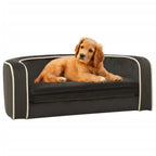  VidaXL Hundesofa Klappbar Dunkelgrau 73x67x26 Cm Plüsch Kissen