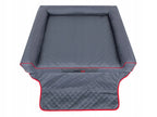  VIKI TRUNK Hobbydog Das Lager - Bett, Die Couch Für Einen Hund Zum Kofferraum, R1 - 90 X 70 X 20 Cm, Grau