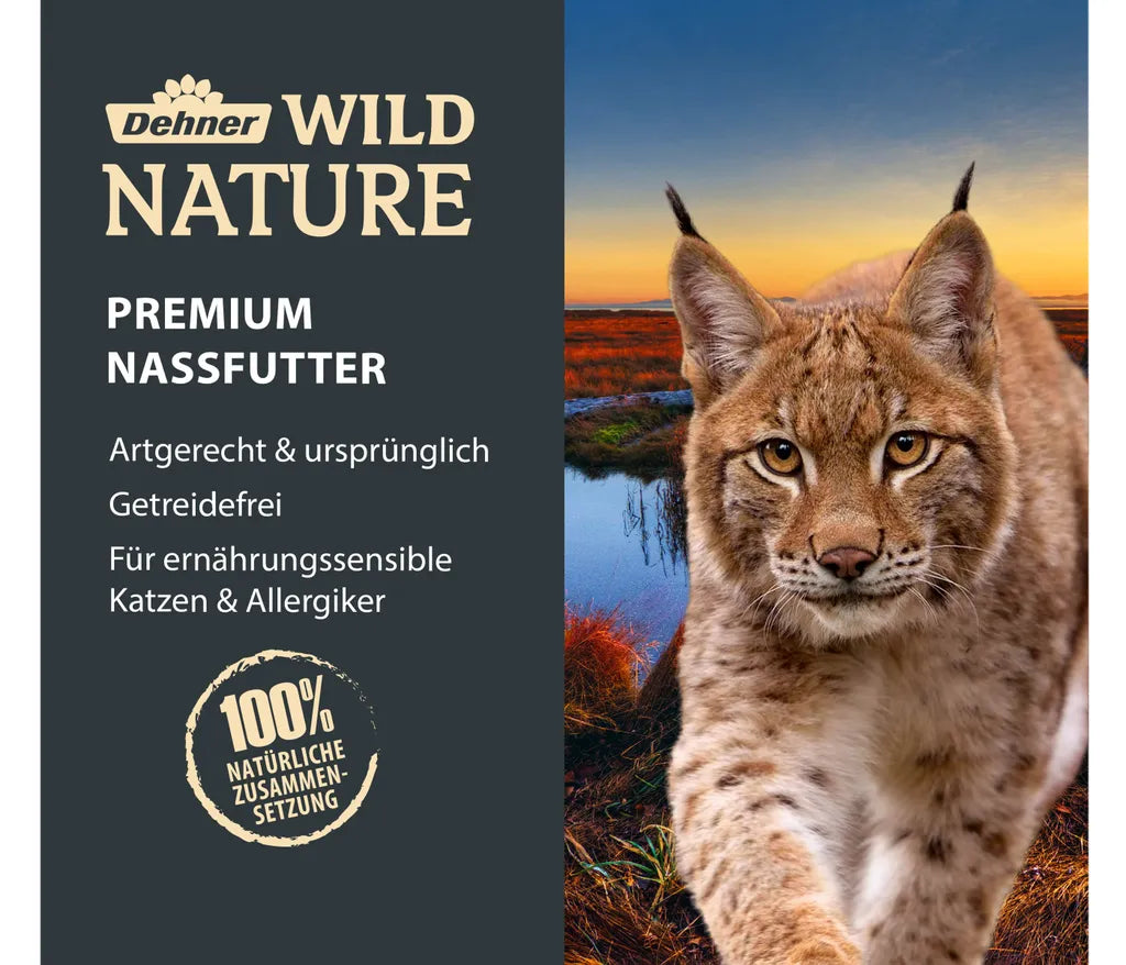  Dehner Wild Nature Katzenfutter Kitten, Hügelland, Huhn, 16 X 85 G (1.36 Kg)