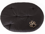  HobbyDog Ovales Kissen, Hundekissen, Bett, Katzenbett, Haustiermatratze, M, R3: 58 X 43 Cm, Schwarz