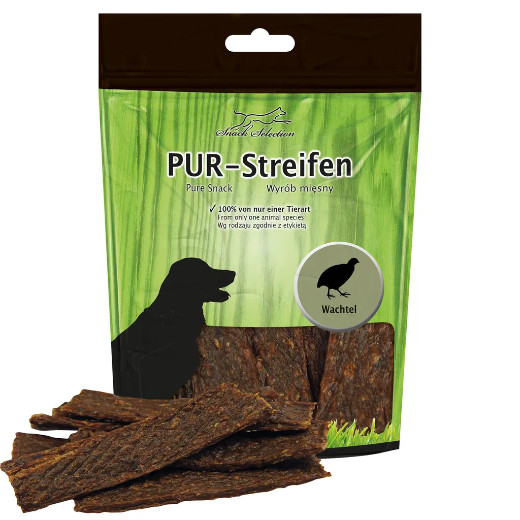  Schecker 10 X 100g PUR-Streifen Wachtel