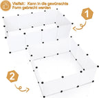  Wolketon Freigehege DIY Hunde Welpenzaun Laufgitter Meerschweinchen Kaefig Welpenauslauf