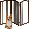  COSTWAY Absperrgitter Hunde, Schutzgitter Kieferholz Flexibel, Treppengitter Hundeabsperrgitter Tuerschutzgitter