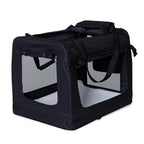  Hundetransportbox Hundetasche Hundebox Faltbare Kleintiertasche (XXL) 90x61x65 Cm Schwarz