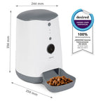  MEDION Smarter Futterautomat (Futterspender Für Hunde Und Katzen, Trockenfutter, Fütterungszeiten, Portionenanzahl, Steuerung Per App, HD-Video Kamera, MD60228)