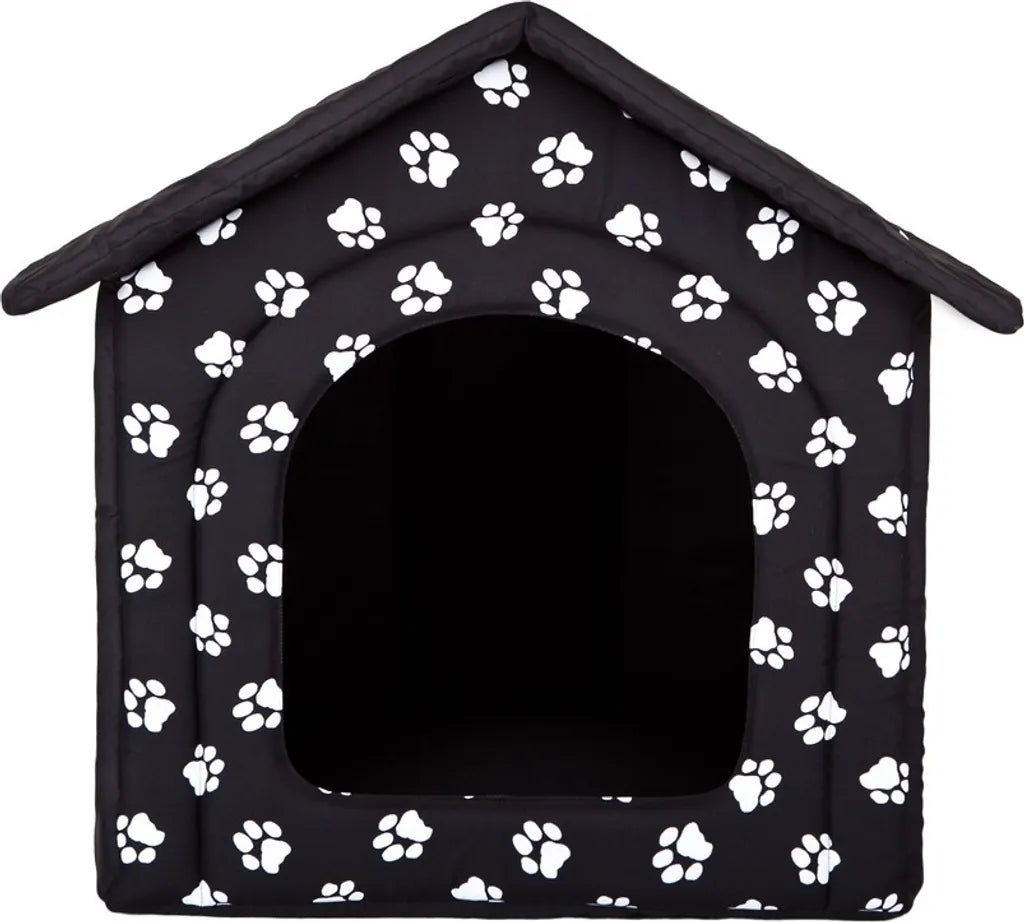  BUDCWL2 R4 Hundehöhle Katzenhöhle Hundebett Katzenbett Hundehaus Schlafplatz Hundekorb Hund Haus Hundehütte Schwarz In Den Pfoten R4: 60 X 55 X 60 Cm