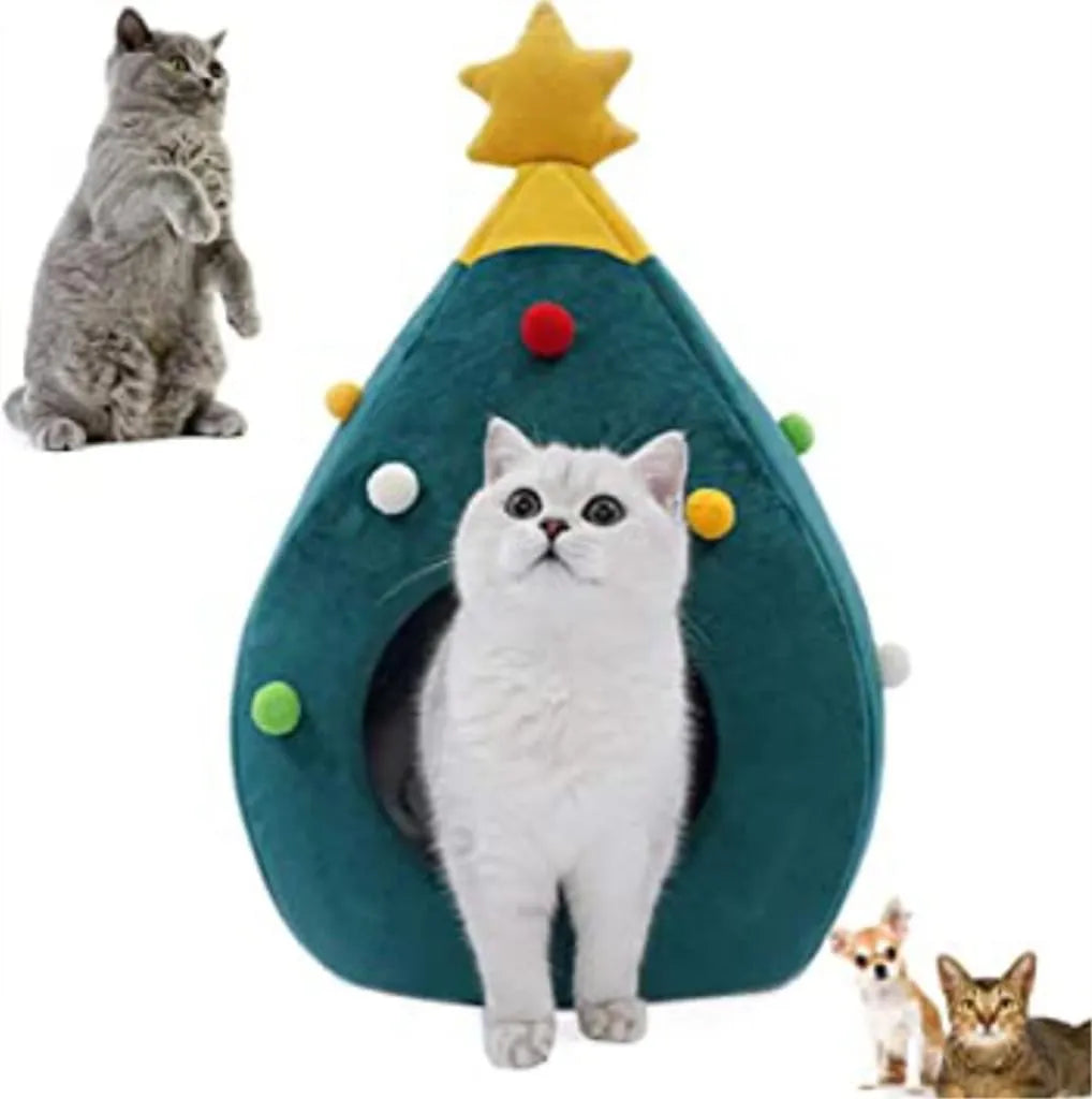 Katzenbett Waschbar Weihnachten Hundebetten Haustierbett Hundesofa Katzensofa Schlafplatz Für Katzen Hunde Mat