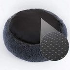  Hundebett Tierbtt Katzenbett Hundesofa Katzensofa Kissen Flauschig, Weich U. Waschbar Für Katzen Hunde, Dunkelgrau,Durchmesser 60cm