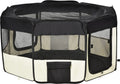  PawHut Welpenauslauf Freilaufgehege Tierlaufstall Laufstall Welpenzaun 600D Oxford 125 X 125 X 58 Cm