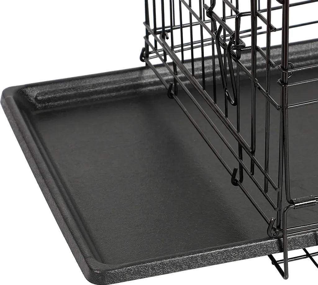 Mucola L Hundetransportbox Hundeklappkäfig Gitter Schwarz