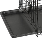 Mucola L Hundetransportbox Hundeklappkäfig Gitter Schwarz