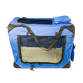  Hundetransportbox Transportbox Reisetasche Transporttasche Gr. XXL Hundebox Blau