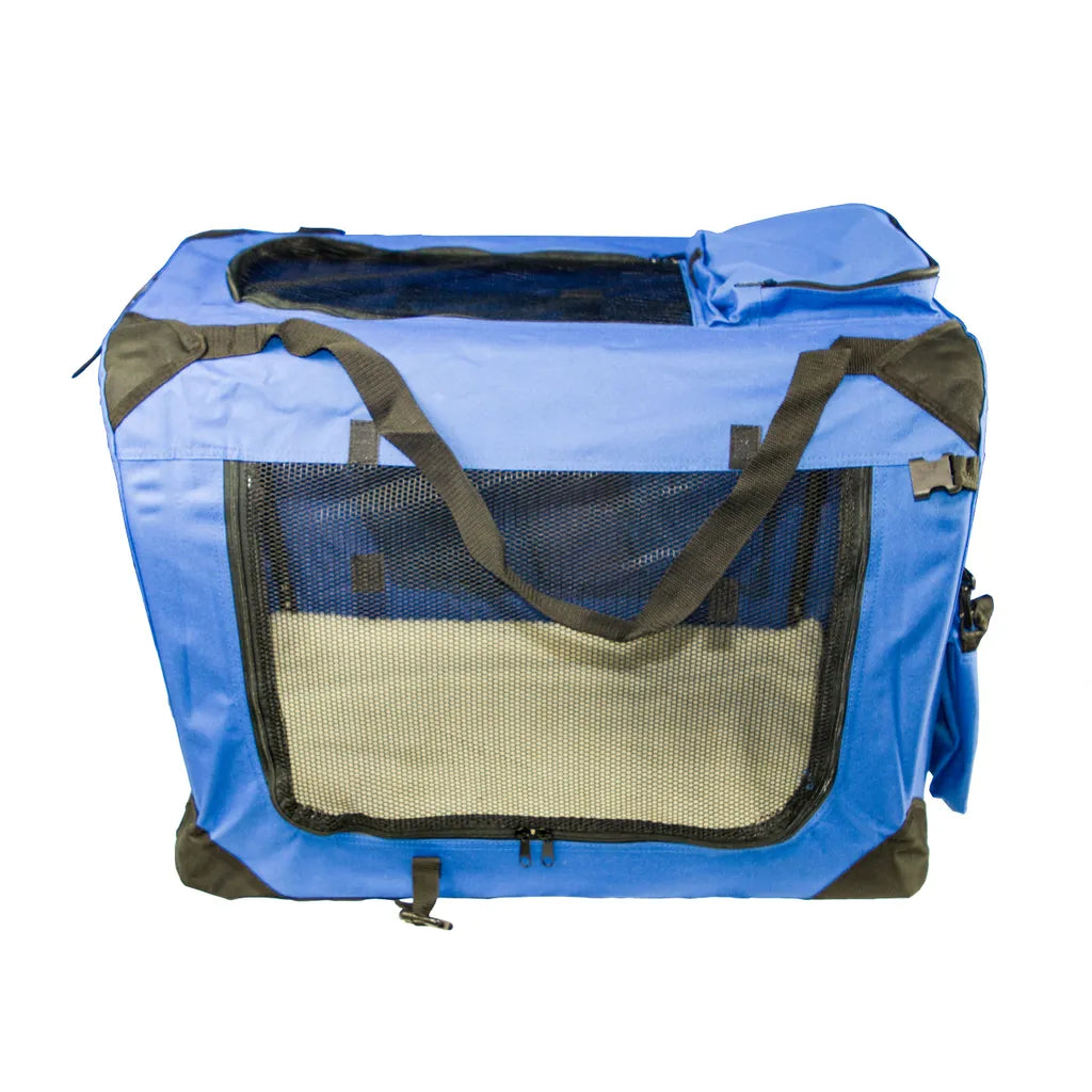  Hundetransportbox Transportbox Reisetasche Transporttasche Gr. XXL Hundebox Blau