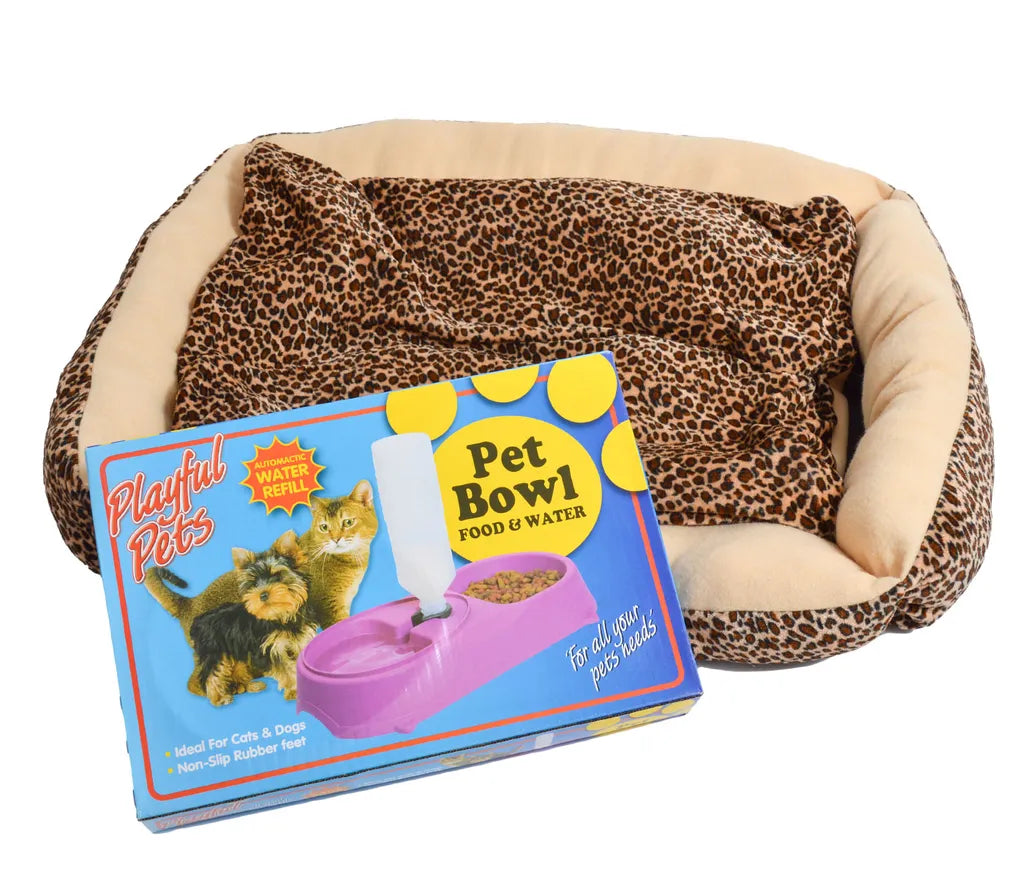 Hunde Set Hundebett Flauschig Tragbar Weich Mit Spielzeug Und Überraschung Für Große Und Kleine Hunde , Hunde Set Wählen:2er Set- Kleine Hunde