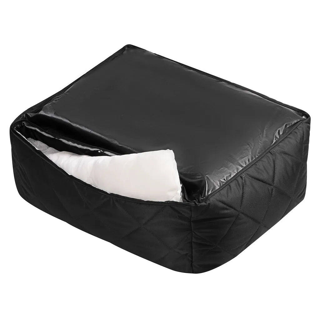  Personalisiertes Hundebett Mit Namen Bedruckt Waschbares Hundesofa Mit Rand Und Wendekissen, Hundekissen Aus Cordura, Grau Auf Schwarz 60x55 [123]