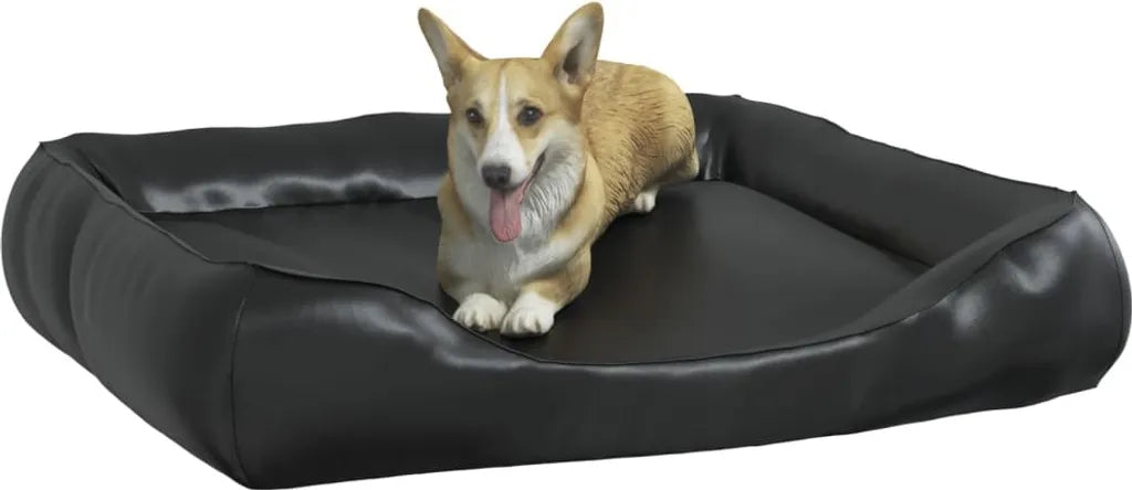  VidaXL Hundebett Schwarz 105x80x25 Cm Kunstleder