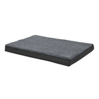  Juskys Hundebett Milow Orthopädisch 92x69cm - Hundekissen Flauschig & Stabil - Bezug Abnehmbar & Waschbar – Hundematte Für Mittlere Hunde - Grau