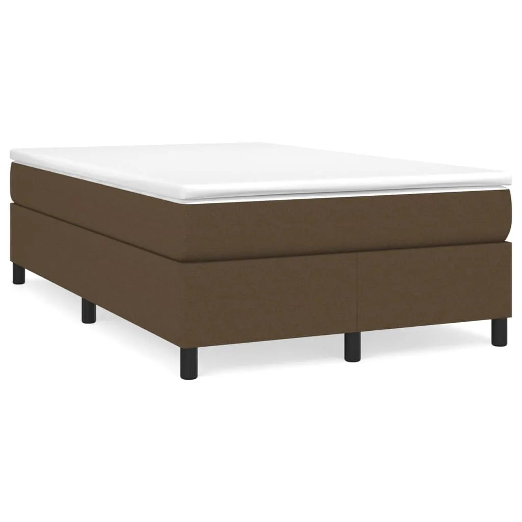  VidaXL Boxspringbett Dunkelbraun 120x200 Cm Stoff