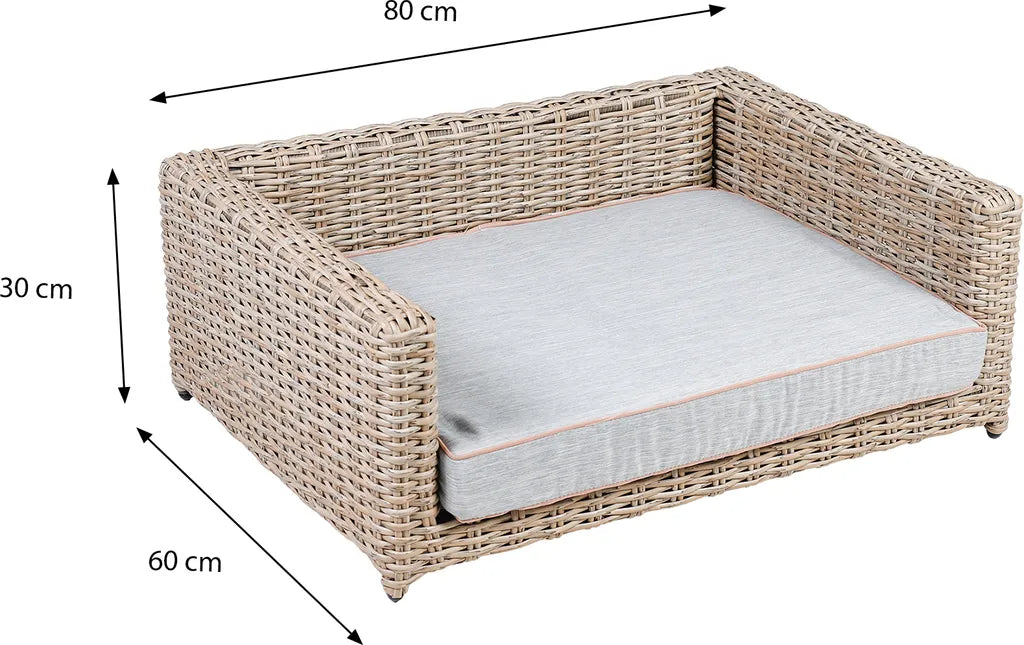  Greemotion Hunde-Sofa Größe M, Kinderstuhl, Outdoor, Katze (Tier) / Hund, Beige, Grau, Rechteckig, Einfarbig