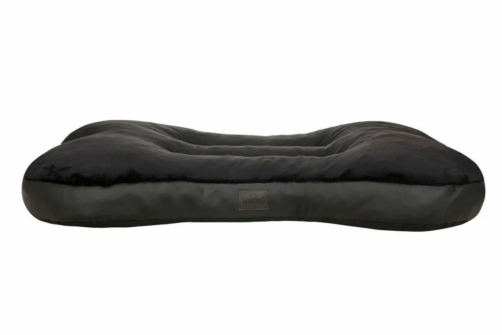  Hundematratze Hundebett Kissen Liegen KNOCHEN Hundekissen Bett Sofa Glamour Schwarz L