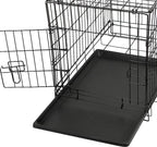 Mucola L Hundetransportbox Hundeklappkäfig Gitter Schwarz
