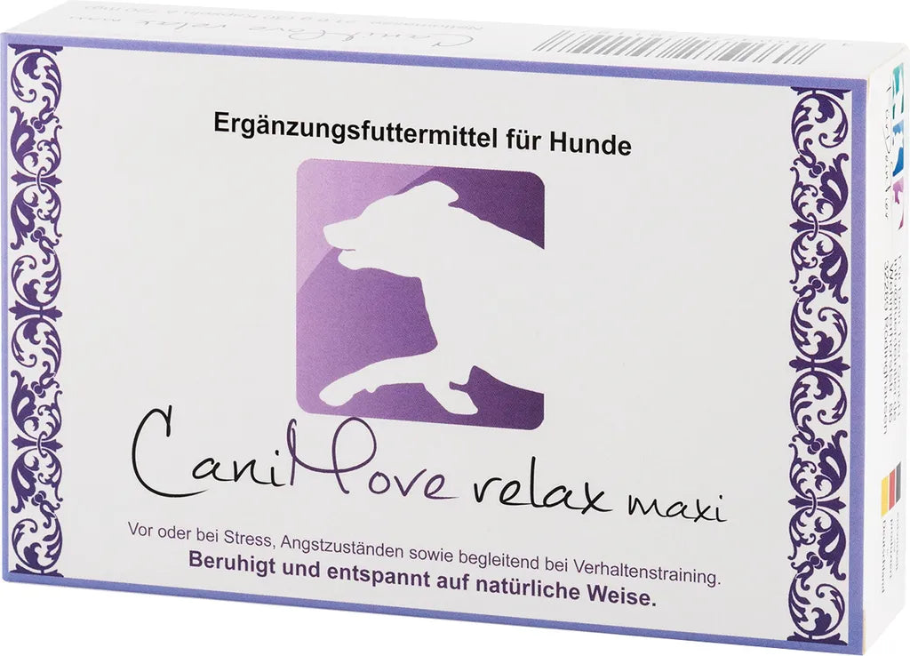  CaniMove Relax Maxi (ab 10kg) - Ergänzungsfuttermittel Zur Minderung Von Stress Und Ängsten Sowie Begleitend Bei Verhaltenstraining (30 Kapseln)