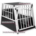  Tectake Hundetransportbox Single Mit Schräger Rückwand - Schwarz
