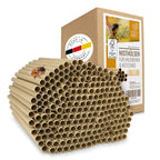  Wildtier Herz I 200 Insektenhotel Nisthülsen Ø 8mm, Längere Lebensdauer Als Pappröhrchen Aus Papier, Niströhren Füllmaterial Nisthilfe Bienen, Wildbienen