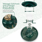  XL Futterteller Zum Anflugplatz Für Wildvögel (Grün/L)