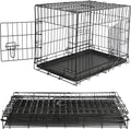 Mucola L Hundetransportbox Hundeklappkäfig Gitter Schwarz