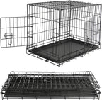 Mucola L Hundetransportbox Hundeklappkäfig Gitter Schwarz