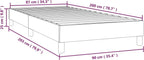  VidaXL Boxspringbett Rosa 90x200 Cm Samt