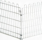  PawHut Freilaufgehege Welpenauslauf Welpenzaun Laufstall Welpengitter Für Tiere 8-teilig B63 X H60 Cm