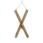  Deko Ski Zum Auhängen H40cm Holzski Skipaar Winterdeko Weihnachtsdeko Schnee Skihütte