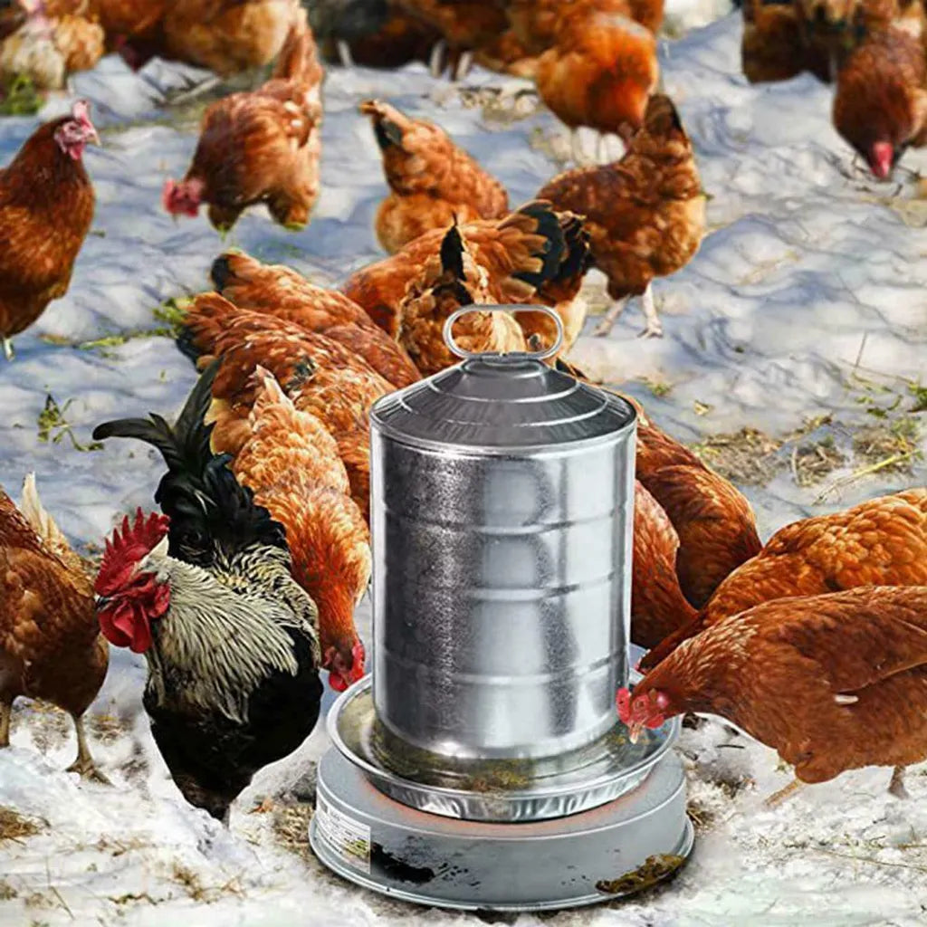 Geflügel Warmwasserbereiter Basis, Elektrische Futterautomat Beheizte Basis, Verhindert Das Einfrieren Von Geflügelbrunnen, 30 Cm