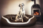  Tierlando® PEPPER Orthopädisches Hundebett Hundesofa L XL XXL Kunstleder - 1. Größe: PE4 110cm L | 2. Farbe: 01 Braun