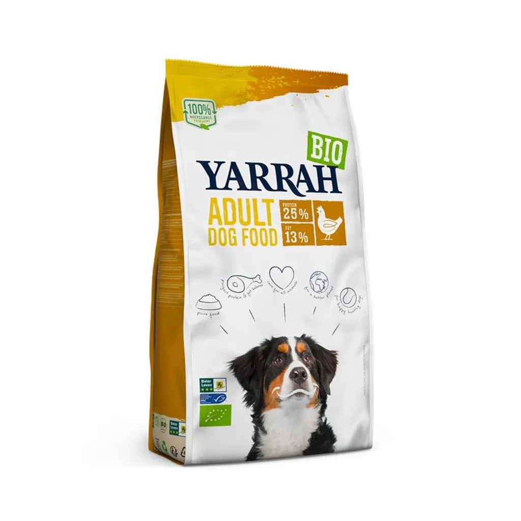  Yarrah Hundefutter Adult Mit Huhn 15kg Für Erwachsene Hunde