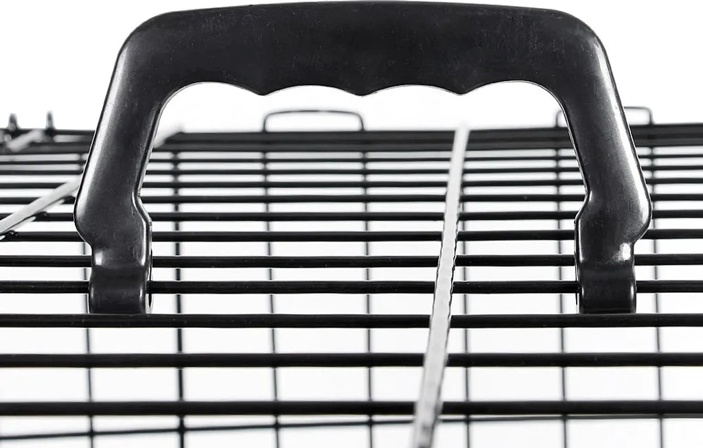 Mucola L Hundetransportbox Hundeklappkäfig Gitter Schwarz