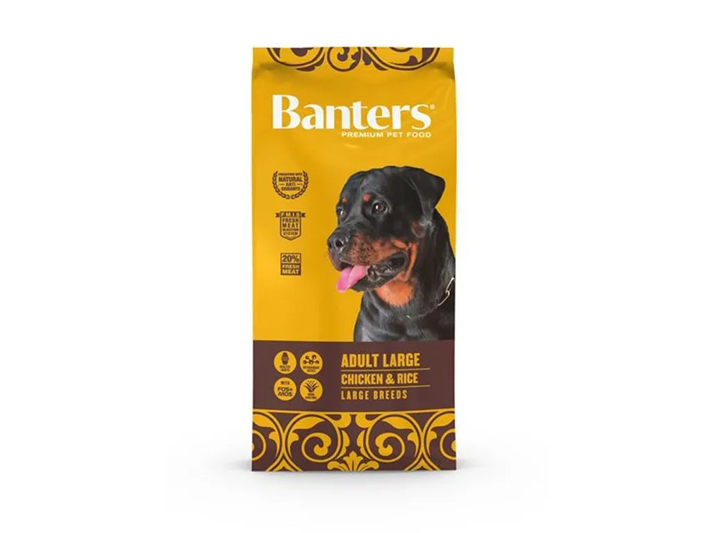  Banters DOG ADULT LARGE Hühnchen & Reis 15 Kg