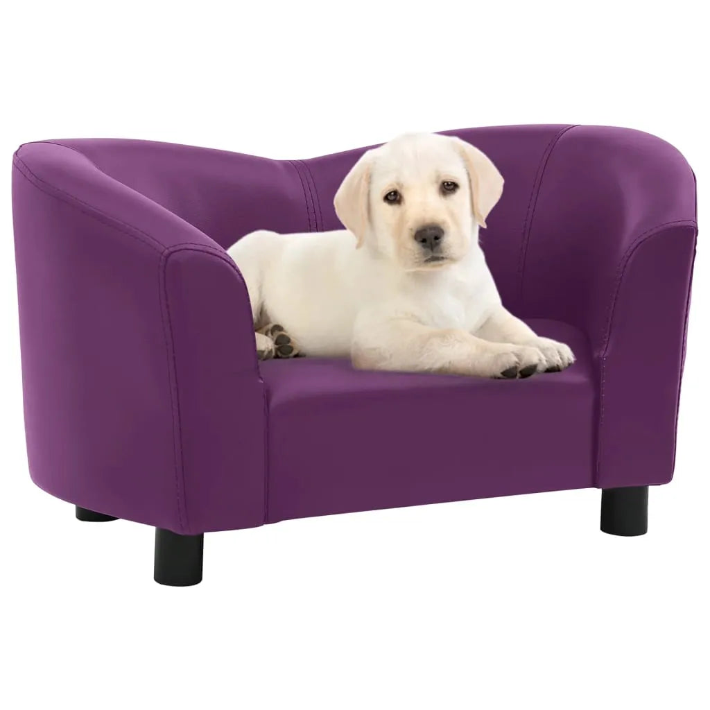  VidaXL Hundesofa Burgunderrot 67x41x39 Cm Kunstleder