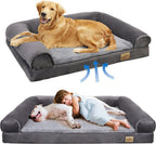  WISFOR Orthopädisches Hundebett Tierbett Memory Foam Hundesofa Hundekorb Gelenkschonend Weich 63x50cm XXL: 135x100x24cm