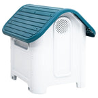  VidaXL Hundehütte Blau 59x75x66 Cm Polypropylen