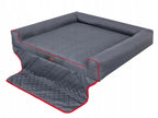  VIKI TRUNK Hobbydog Das Lager - Bett, Die Couch Für Einen Hund Zum Kofferraum, R1 - 90 X 70 X 20 Cm, Grau