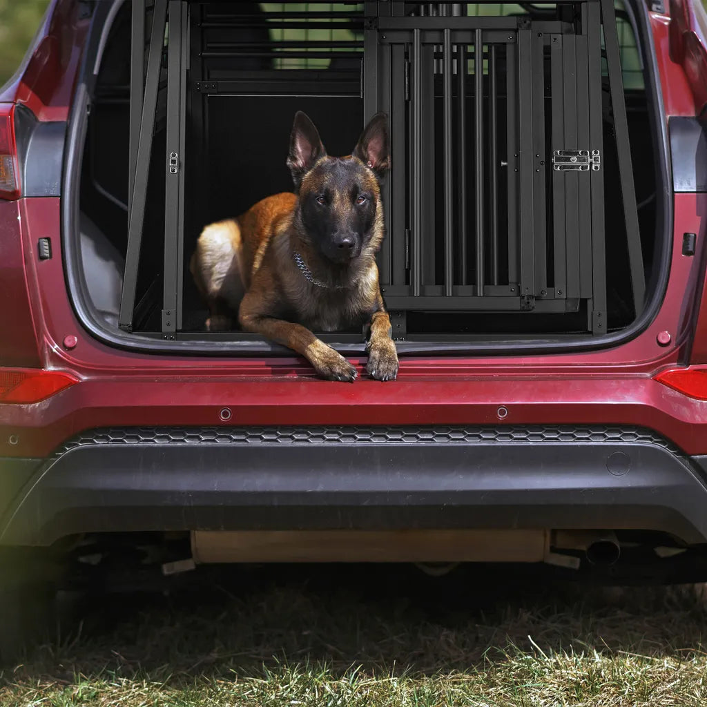  Relaxdays Hundebox Auto XL Mit Trennwand