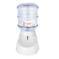  3.8L Wasserspender Für Haustiere, Wasserflasche Für Hunde, Futternapf Für Haustiere, Wasserspender Für Katzen, Futterspender Für Katzenfutter(grau)