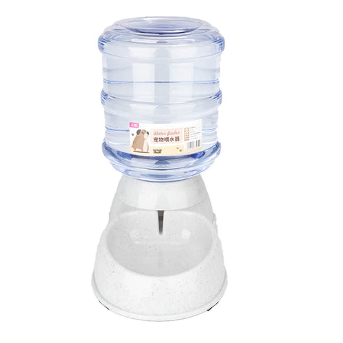  3.8L Wasserspender Für Haustiere, Wasserflasche Für Hunde, Futternapf Für Haustiere, Wasserspender Für Katzen, Futterspender Für Katzenfutter(grau)
