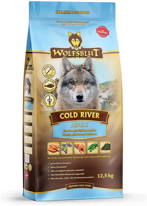  12,5kg Wolfsblut Cold River - Forelle Mit Süßkartoffel