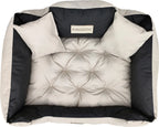  Großes Hunde- Und Katzenbett 100 X 75 Beige - Kingdog Größe L